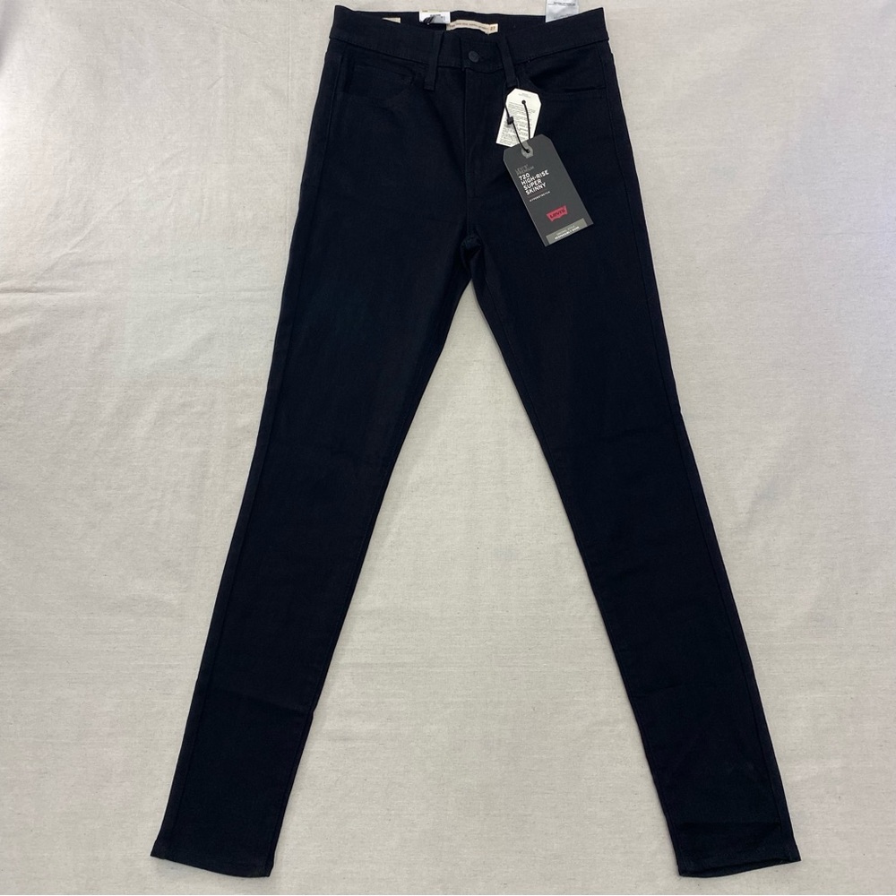 Levi's Damen Jeans 720 High Rise Super Skinny Jeans Black Celestial 27x30
